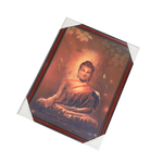 Lord Gautam Buddha Photo Frame - 22 × 16 Inches | For Pooja Temple | Home Decor And Gifts
