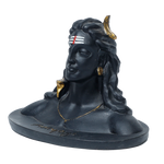 Lord Adiyogi Shiva Murti - 5 × 6 Inches | For Pooja Temple | Home Decor | Office & Mandir Decoration | Car Dashboard And Gifts