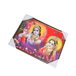 Goddess Radha And Lord Krishan Photo Frame - 25 × 19 Inches | For Pooja Temple | Home Decor And Gifts