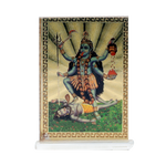 Goddess Kali Mata Photo - 4 × 2 Inches | For Pooja Temple | Home Decor | Car Dashboard | Office & Mandir Decoration And Gifts
