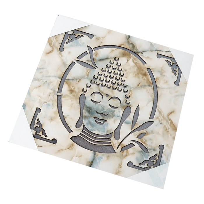 Lord Buddha Ji Photo Frame - 12 × 12 Inches | For Pooja Temple | Home Decor | Office Decoration | Mandir Decoration And Gifts