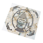 Lord Buddha Ji Photo Frame - 12 × 12 Inches | For Pooja Temple | Home Decor | Office Decoration | Mandir Decoration And Gifts
