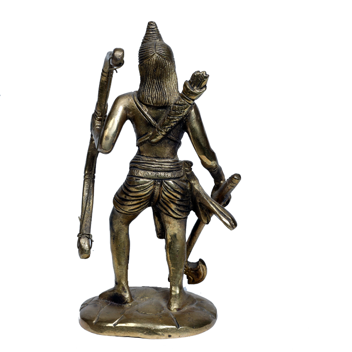 Brass Murti Bhagwan Parshuram - 7 × 3.5 Inches | For Pooja Temple | Home Decor | Office & Mandir Decoration And Gifts