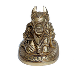 Brass Murti 3 No. Nandi - 3 × 3 Inches | 2.5 × 3 Inches | For Pooja Temple | Home Decor | Office & Mandir Decoration | Vastu & Spiritual Decor, Ideal for Worship And Gifts
