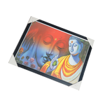 Lord Gautam Buddha Photo Frame - 26 × 20 Inches | For Pooja Temple | Home Decor And Gifts