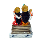 Lord Shiva Family Marble Dust Murti Idol | God Shiva, Parvati Ji, Ganesha And Kartikeya - 3.5 x 5 Inches | For Pooja Temple | Home Decor | Office Decoration | Mandir Decoration And Gifts