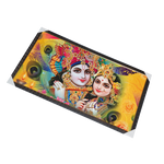 Goddess Radha And Lord Krishan Photo Frame - 21 × 39 Inches | For Pooja Temple | Home Decor And Gifts