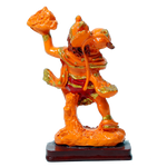 Veer Bajrang Bali Hanuman Ji Sindoori | Marble Dust Murti Idol - 5 x 3 Inches | For Pooja Temple | Home Decor | Office Decoration | Mandir Decoration And Gifts