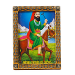 Baba Lakha Da Data Is Sitting On The Horse | Photo Frame - 5 × 3 Inches | For Pooja Temple | Home Decor | Office Decoration | Mandir Decoration And Gifts