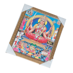 Goddess Santoshi Mata Hindu Photo Frame - 11 × 10 Inches | For Pooja Temple | Home Decor And Gifts
