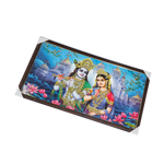 Goddess Radha And Lord Krishan Photo Frame - 21 × 39 Inches | For Pooja Temple | Home Decor And Gifts