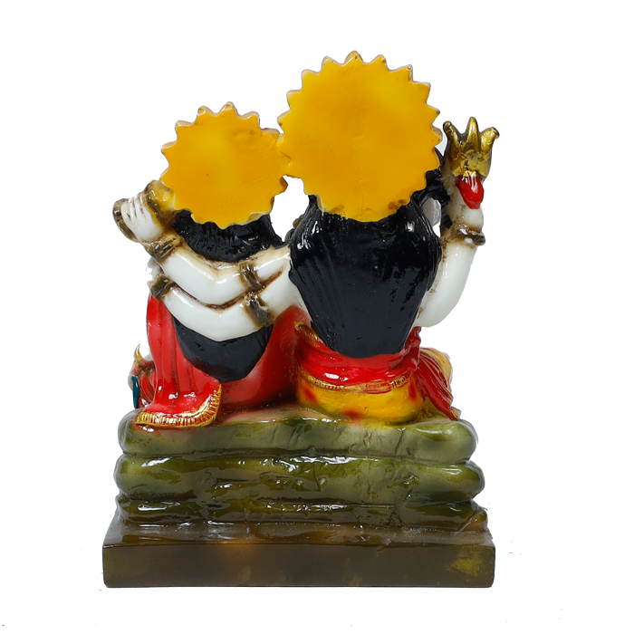 Lord Shiva Family Marble Dust Murti Idol | God Shiva, Parvati Ji, Ganesha And Kartikeya - 7 × 5 Inches | For Pooja Temple | Home Decor | Office Decoration | Mandir Decoration And Gifts