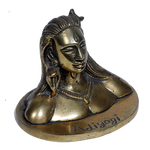 Brass Murti Lord Adiyogi Shiva - 3 × 4 Inches | For Pooja Temple | Home Decor | Office & Mandir Decoration And Gifts