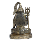 Brass Murti Lord Shiva Ji Mahadev - 6.5 × 4 Inches | For Pooja Temple | Home Decor | Office & Mandir Decoration And Gifts