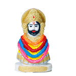 Shree Khatu Shyam Baba Marble Dust Murti Idol - 3 x 2 Inches | For Pooja Temple | Home Decor | Office Decoration | Mandir Decoration And Gifts