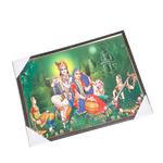 Goddess Radha And Lord Krishan Photo Frame - 25 × 19 Inches | For Pooja Temple | Home Decor And Gifts