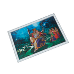 Goddess Radha And Lord Krishan Photo Frame - 17 × 25 Inches | For Pooja Temple | Home Decor And Gifts