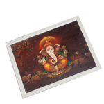 Lord Ganesha Photo Frame - 13 × 17 Inches | For Pooja Temple | Home Decor And Gifts
