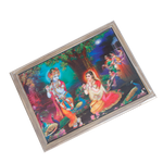 Goddess Radha And Lord Krishan Photo Frame - 17 × 13 Inches | For Pooja Temple | Home Decor And Gifts