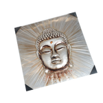 Lord Gautam Buddha Handmade Wall Painting Photo Frame - 32 × 31 Inches | For Pooja Temple | Home Decor And Gifts