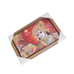 Goddess Radha And Lord Krishan Photo Frame - 20 × 15 Inches | For Pooja Temple | Home Decor And Gifts