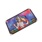Goddess Radha And Lord Krishan Photo Frame - 21 × 39 Inches | For Pooja Temple | Home Decor And Gifts