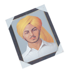 Shaheed Bhagat Singh Photo Frame - 11 × 10 Inches | For Educational Institutes | Public Places And Offices