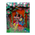 Lord Krishana And Goddess Radha Photo Frame - 16 × 12 Inches | For Pooja Temple | Home Decor | Office & Mandir Decoration And Gifts