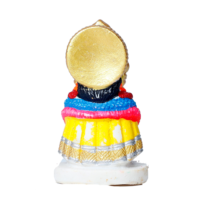 Shree Khatu Shyam Baba Marble Dust Murti Idol - 3 x 2 Inches | For Pooja Temple | Home Decor | Office Decoration | Mandir Decoration And Gifts