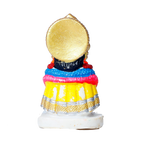 Shree Khatu Shyam Baba Marble Dust Murti Idol - 3 x 2 Inches | For Pooja Temple | Home Decor | Office Decoration | Mandir Decoration And Gifts