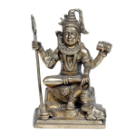 Brass Murti Lord Shiva Ji Mahadev - 6 × 5 Inches | For Pooja Temple | Home Decor | Office & Mandir Decoration And Gifts