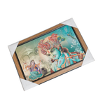 Goddess Radha And Lord Krishan Photo Frame - 20 × 15 Inches | For Pooja Temple | Home Decor And Gifts