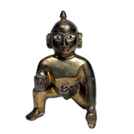 Brass Murti 8 No. Laddu Gopal | Laddu Gopal For Janmashtami Special - 7 × 3.5 Inches | For Pooja Temple | Home Decor | Office & Mandir Decoration And Gifts