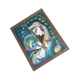 Goddess Radha And Lord Krishan Photo Frame - 26 × 20 Inches | For Pooja Temple | Home Decor And Gifts