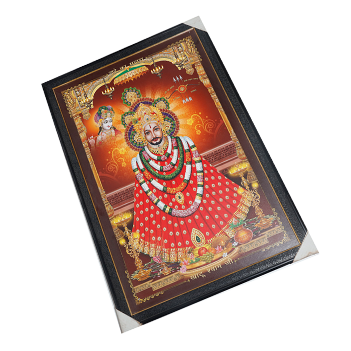 Shree Khatu Shyam Baba Photo Frame - 27 × 39 Inches | For Pooja Temple | Home Decor And Gifts