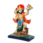 Lord Veer Bajrang Bali Hanuman Ji Murti Idol - 8 × 6 Inches | Hanuman Carrying Mountain of Herbs | For Pooja Temple | Home Decor | Office Decoration | Mandir Decoration And Gifts