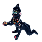 Brass Black Murti 4 No. Laddu Gopal | Laddu Gopal For Janmashtami Special - 4 × 2.5 Inches | For Pooja Temple | Home Decor | Office & Mandir Decoration And Gifts