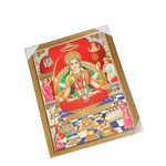 Goddess Santoshi Mata Photo Frame - 26 × 20 Inches | For Pooja Temple | Home Decor And Gifts