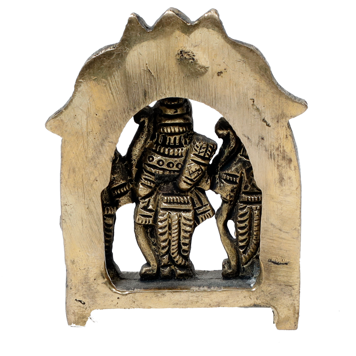 Brass Murti Lord Ram Darbar - 2.5 × 2.5 Inches | For Pooja Temple | Home Decor | Office & Mandir Decoration And Gifts