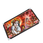 Goddess Radha And Lord Krishan Photo Frame - 21 × 39 Inches | For Pooja Temple | Home Decor And Gifts