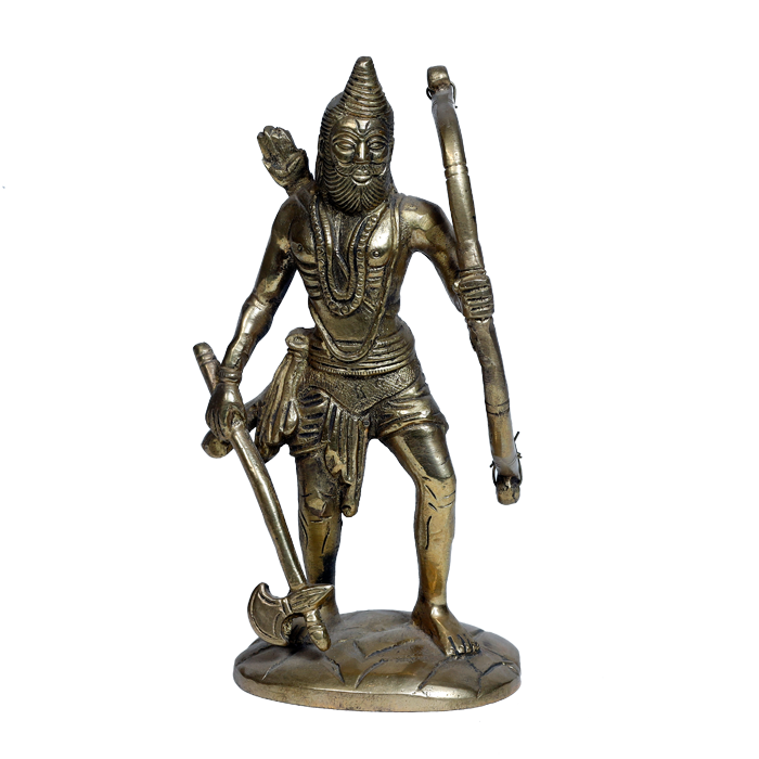 Brass Murti Bhagwan Parshuram - 7 × 3.5 Inches | For Pooja Temple | Home Decor | Office & Mandir Decoration And Gifts