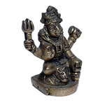 Brass Murti Lord Shiva Ji Mahadev - 2 × 2 Inches | 3 × 2.5 Inches | For Pooja Temple | Home Decor | Office & Mandir Decoration And Gifts
