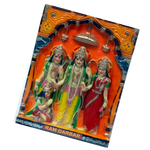 Lord Ram Darbar With Ram, Laxman, Sita And Hanuman Photo Frame - 12 × 10 Inches | For Pooja Temple | Home Decor And Gifts