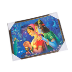 Goddess Radha And Lord Krishan Photo Frame - 25 × 19 Inches | For Pooja Temple | Home Decor And Gifts