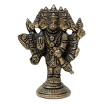 Brass Murti Panchmukhi Hanuman Ji - 3 × 2.5 Inches | For Pooja Temple | Home Decor | Office & Mandir Decoration And Gifts