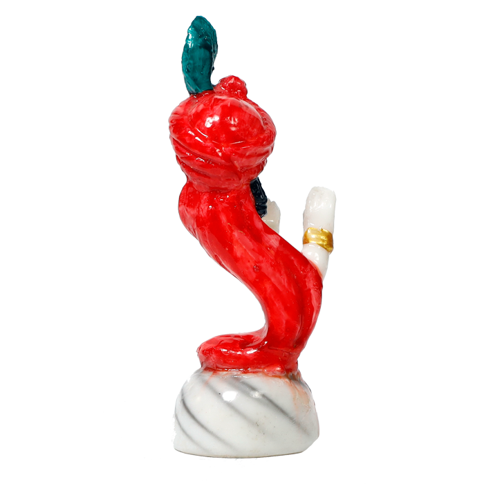 Lord Krishna Marble Dust Murti Idol - 6.5 x 3 Inches | For Pooja Temple | Home Decor | Office Decoration | Mandir Decoration And Gifts