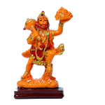 Veer Bajrang Bali Hanuman Ji Sindoori | Marble Dust Murti Idol - 5 x 3 Inches | For Pooja Temple | Home Decor | Office Decoration | Mandir Decoration And Gifts