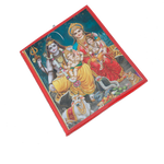 Lord Shiva Family Photo Frame - 12 × 8 Inches | For Pooja Temple | Home Decor And GIfts