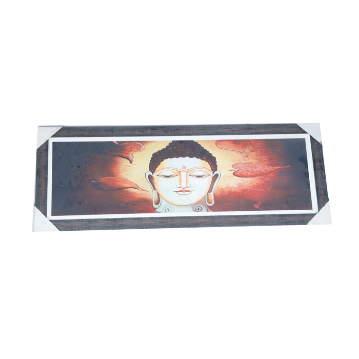 Lord Buddha Ji Photo Frame - 14 × 38 Inches | For Pooja Temple | Home Decor And Gifts