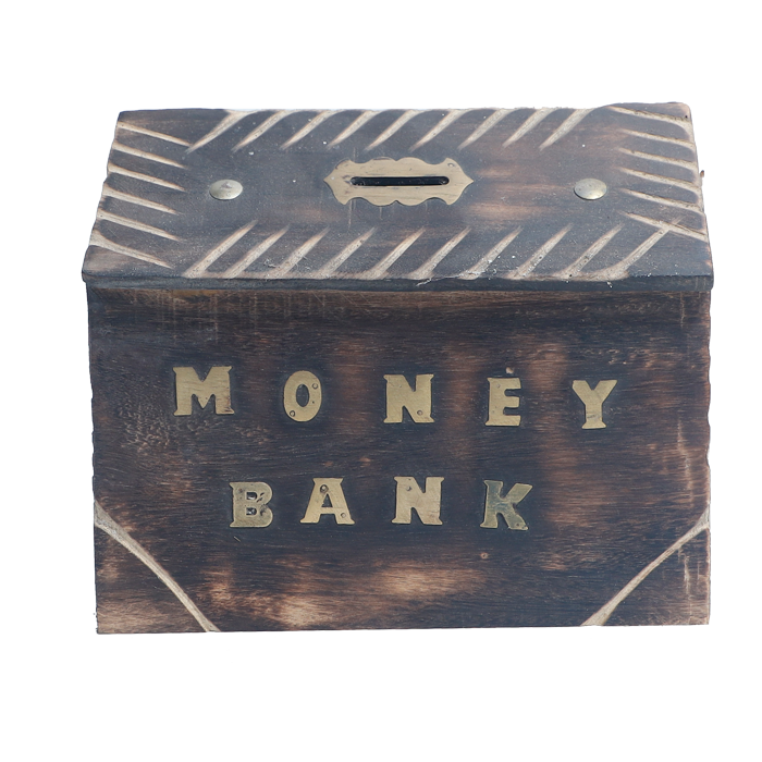 Wood Coin Bank for Kids and Adults